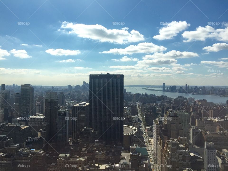 looking south from the New York Times building