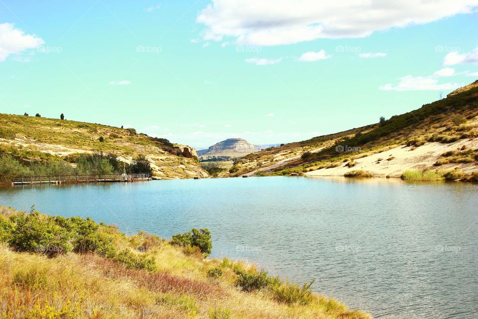 view over river and mountain