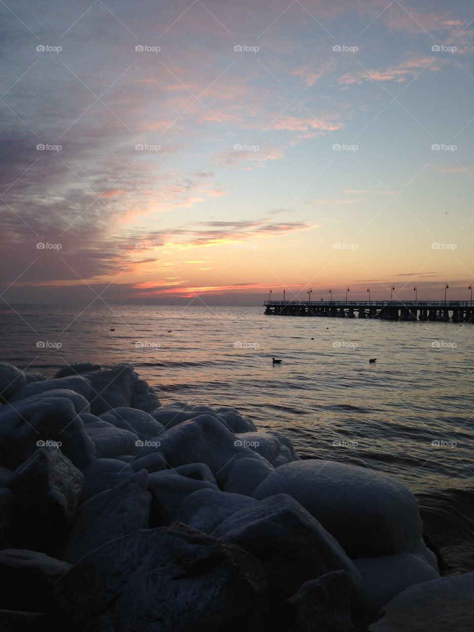 Sunset, Water, Sea, Dawn, Beach