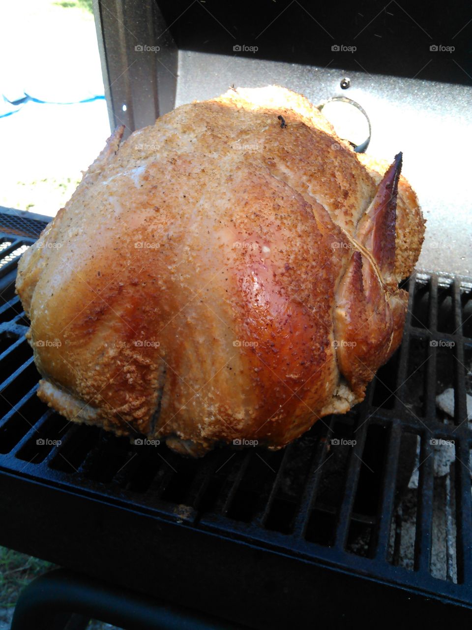 Happy Turkey Day. Turkey on the smoker....