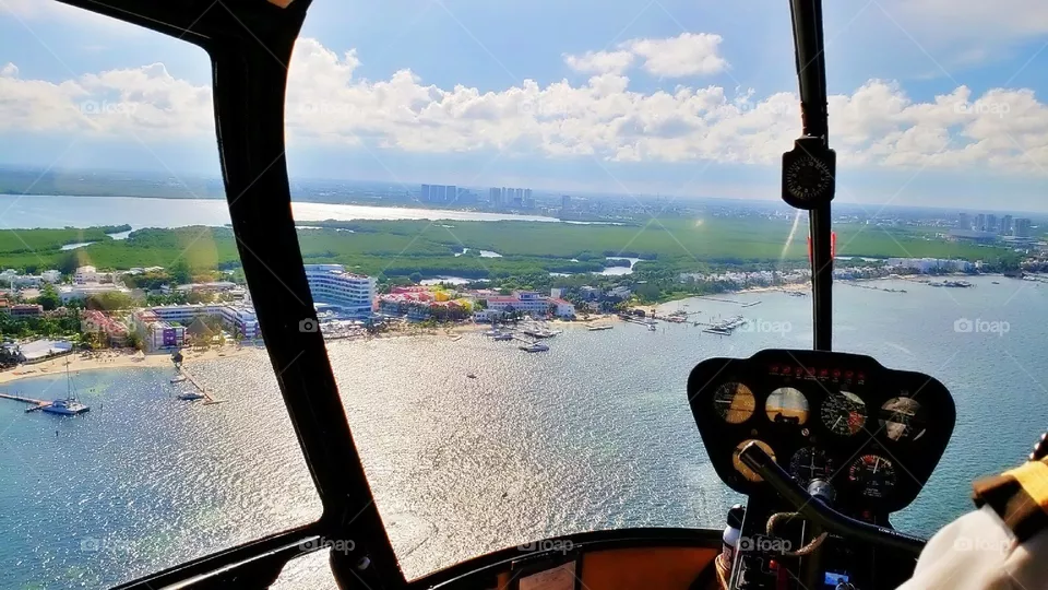 outdoor service equipment sunrise day trip sunlight sunset ocean sun wealth plane sea nature journey evacuation accident rich airplane sunny lifestyle adventure safety landscape tourist helipad vacation airport landing helicopter transportation trans