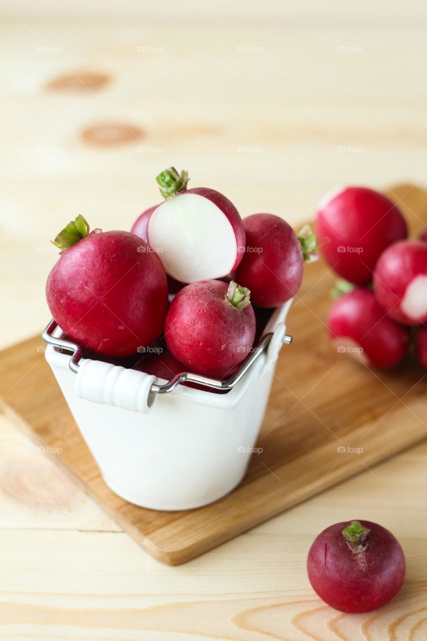 Fresh radishes