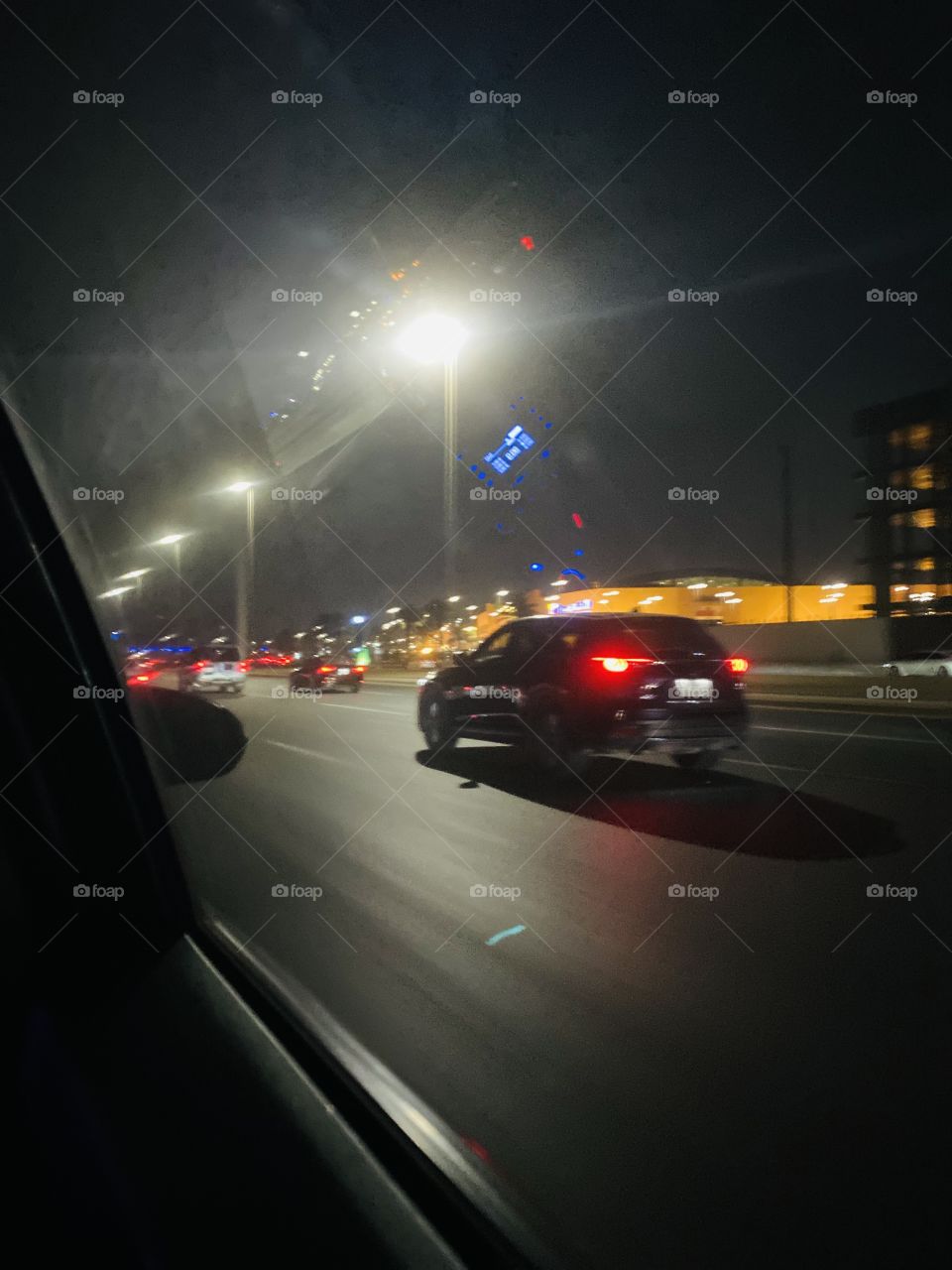 Street view in Jeddah at night 