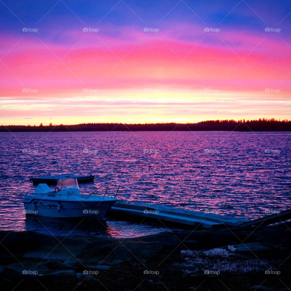 Finland sunset Baltic 