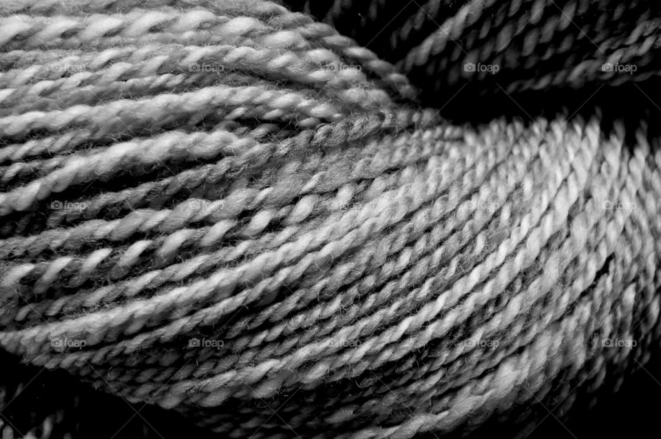 Hand Spun Yarn. Yarn, dyed and spun by hand. 