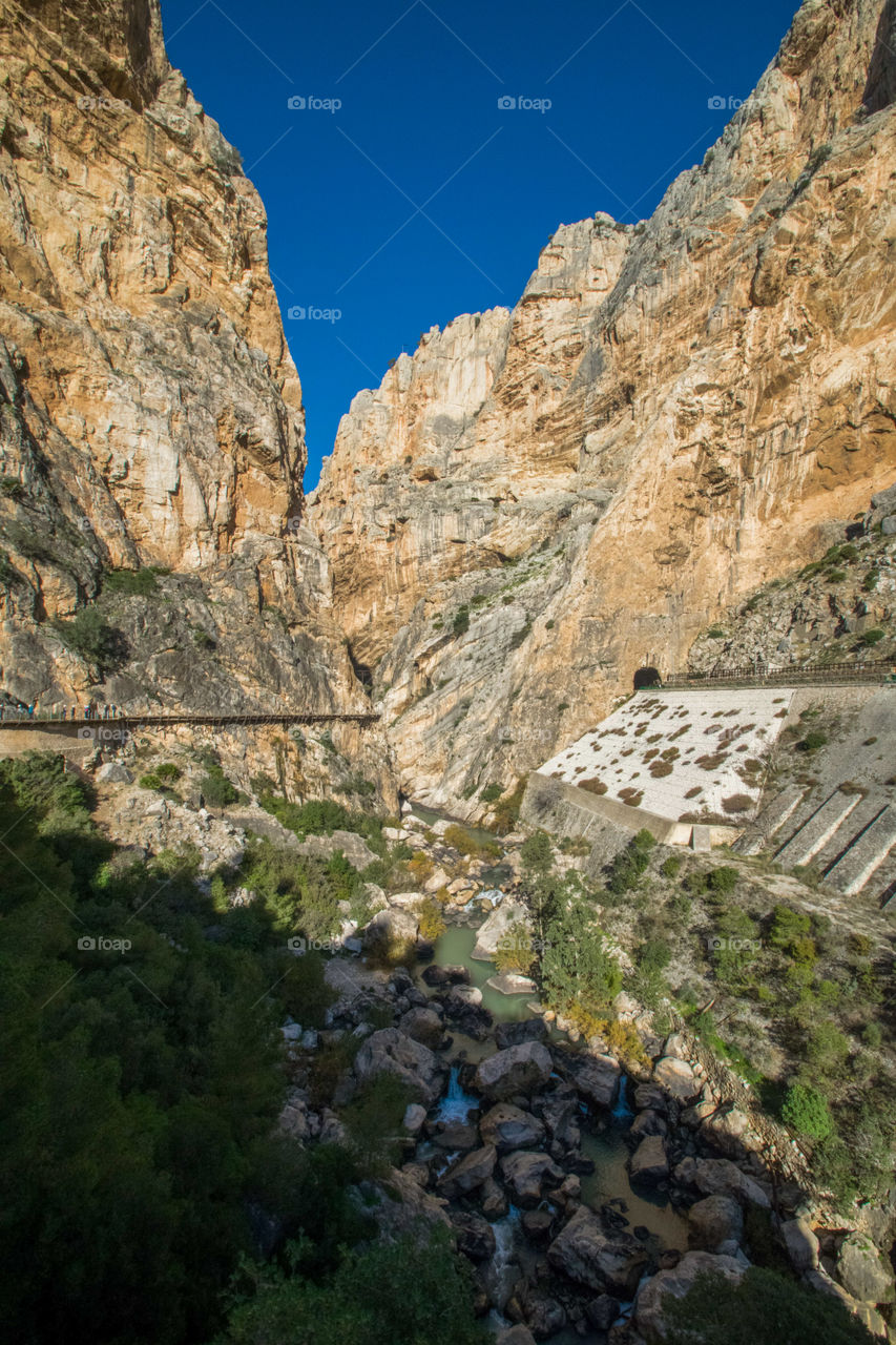 a gorge view at El Camino Del Rey