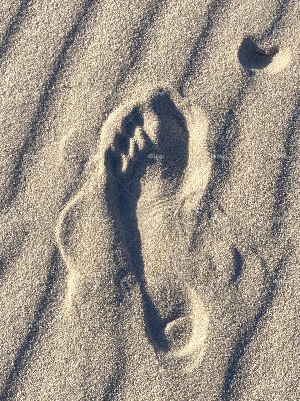 footprint in the sand