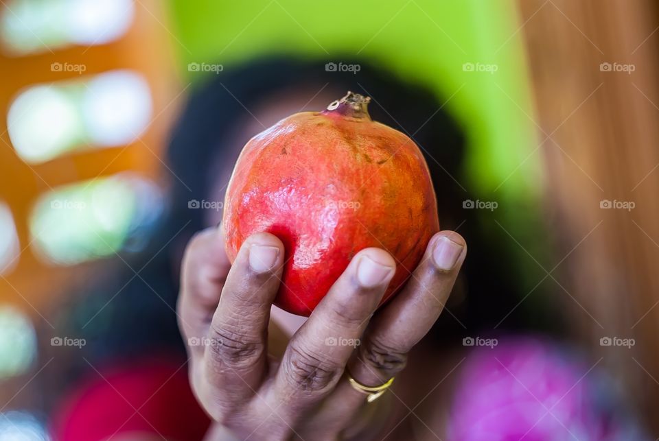 holding food 