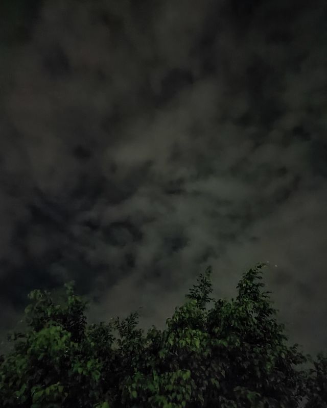 beautiful clouds at night