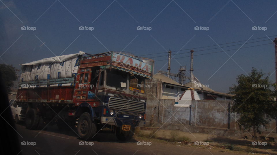 Road view truck