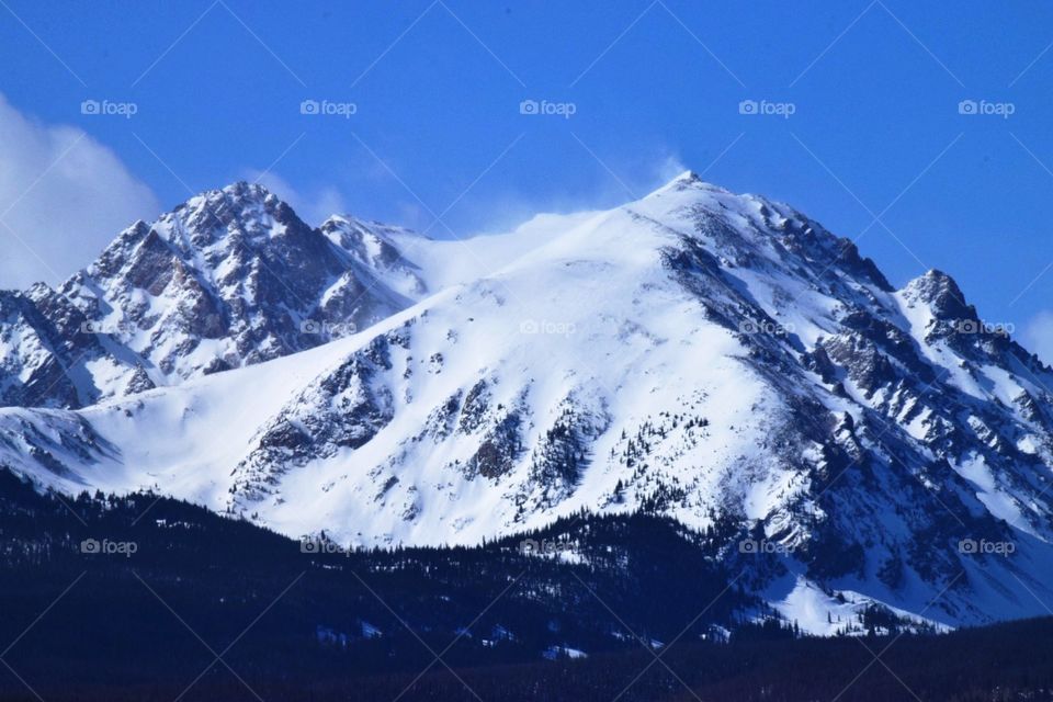 Rocky Mountains in winter