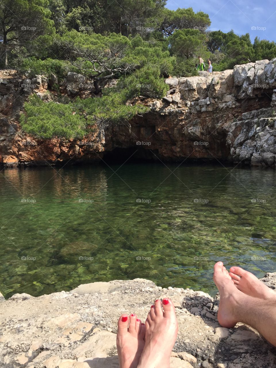 Chilling at the swimming hole