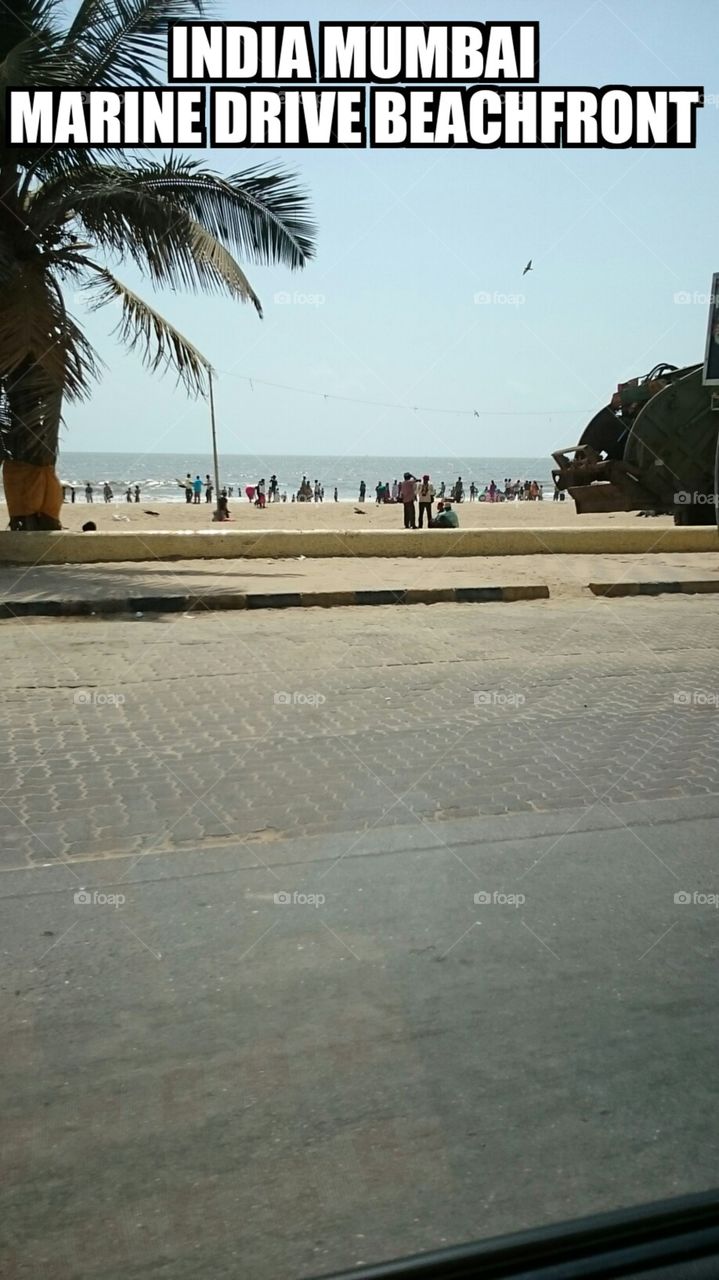 India Mumbai  Marine Drive Beachfront