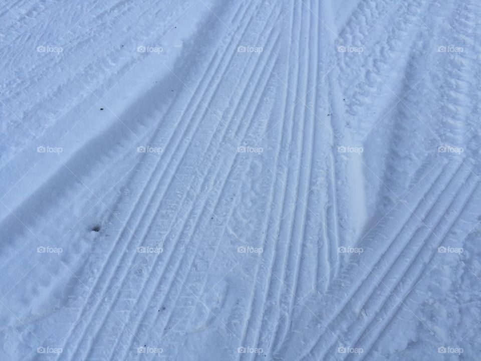 Snow Tire Tracks
