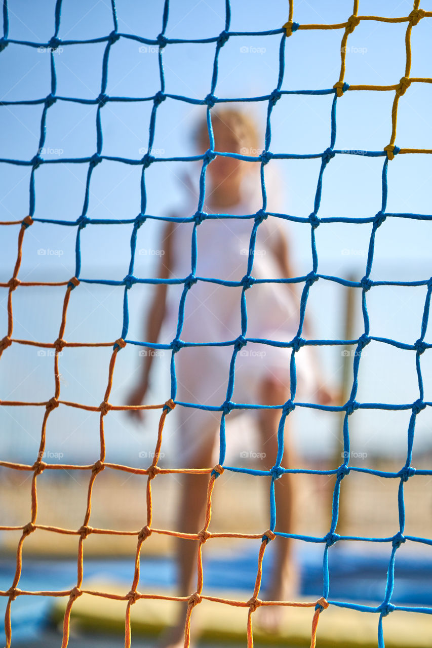 Through the coloured net