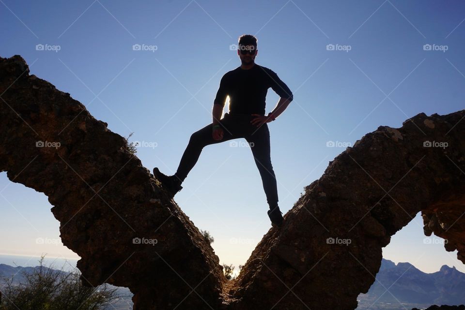 Rock#sky#adventure#human#silhouette