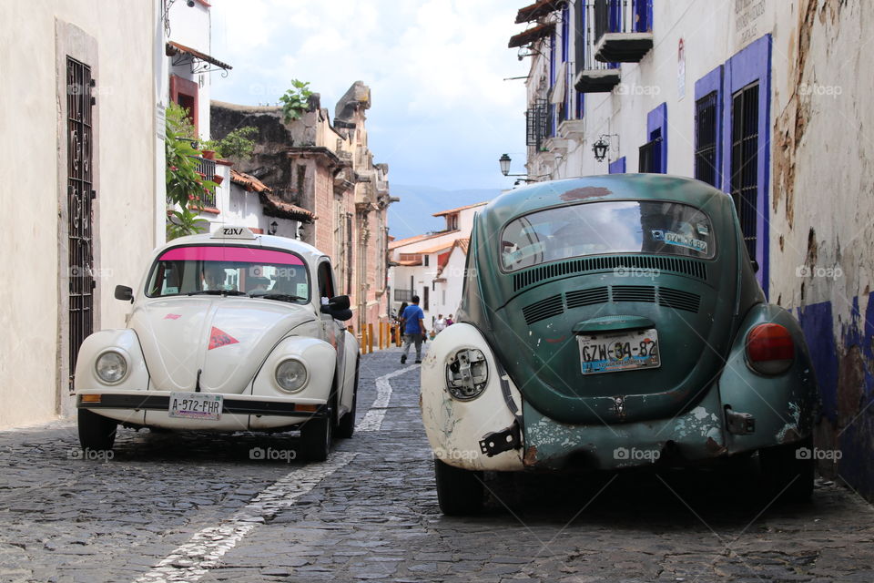Street scenery in Taxco - Mexico 