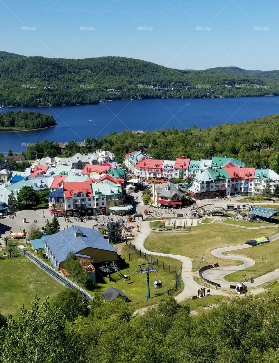 The small colorful city of Mont Tremblant