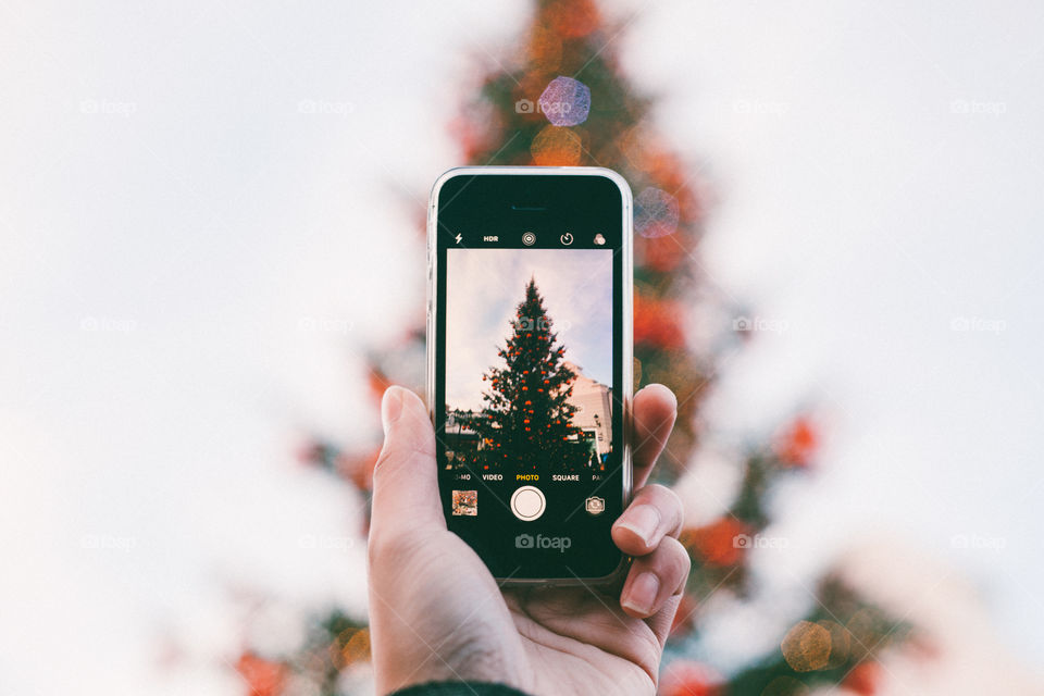 Big Christmas Tree on mobile screen