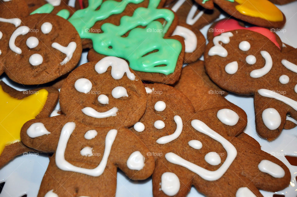 Cookies. Everyone's favorite delicious Christmas gingerbread boy cookies.