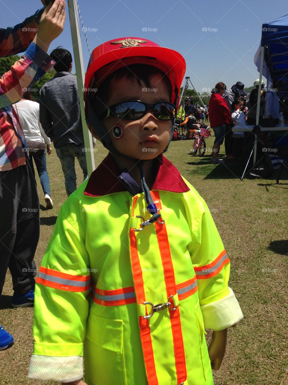 Children's day. Fireman