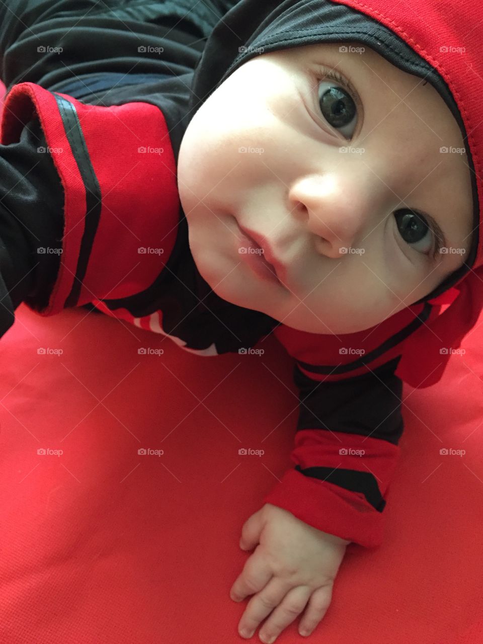 Portrait of cute baby