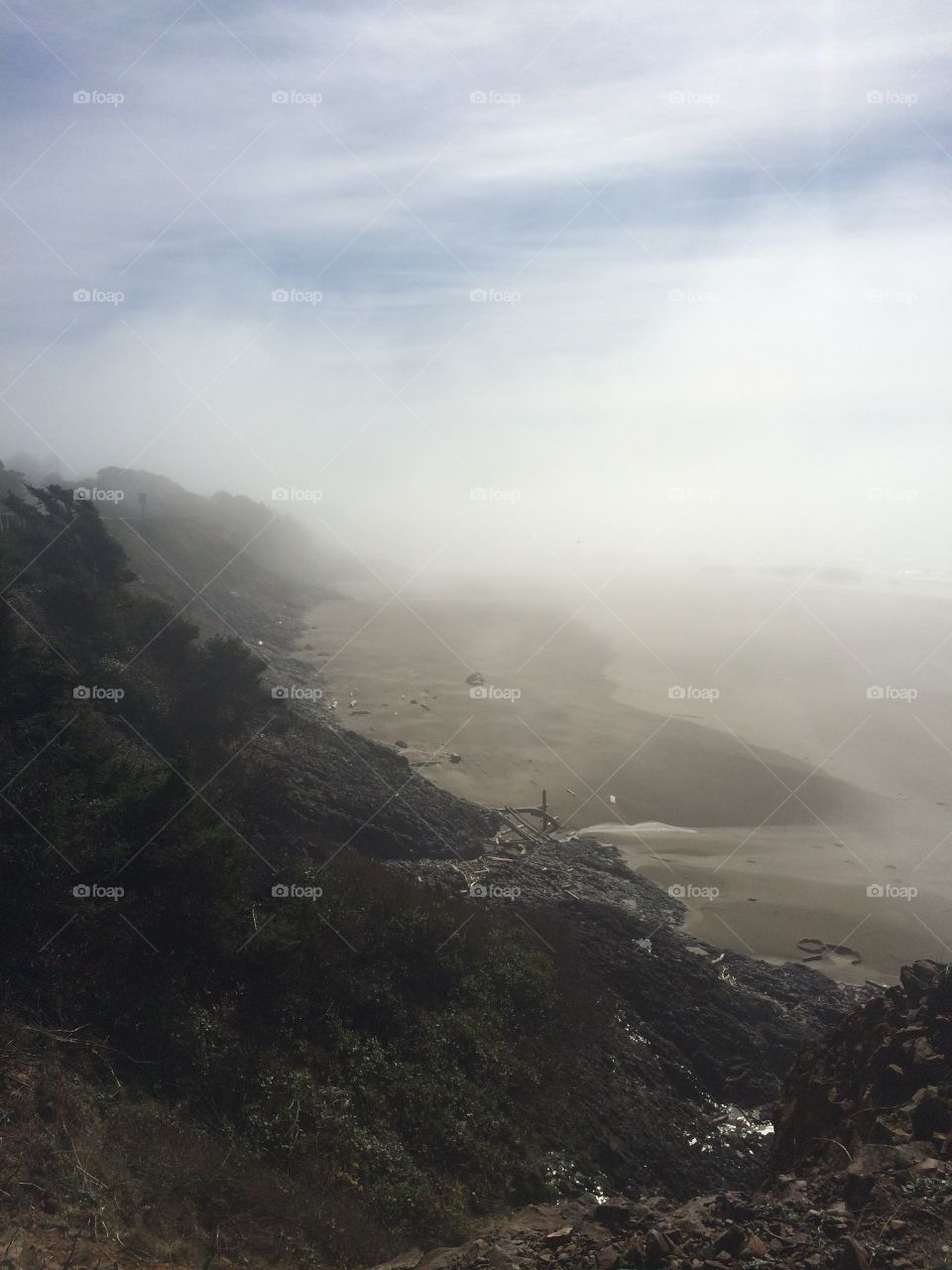 Fog, Landscape, Mountain, No Person, Mist