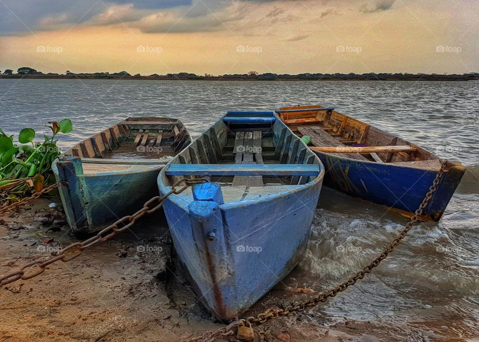 barcos coloridos