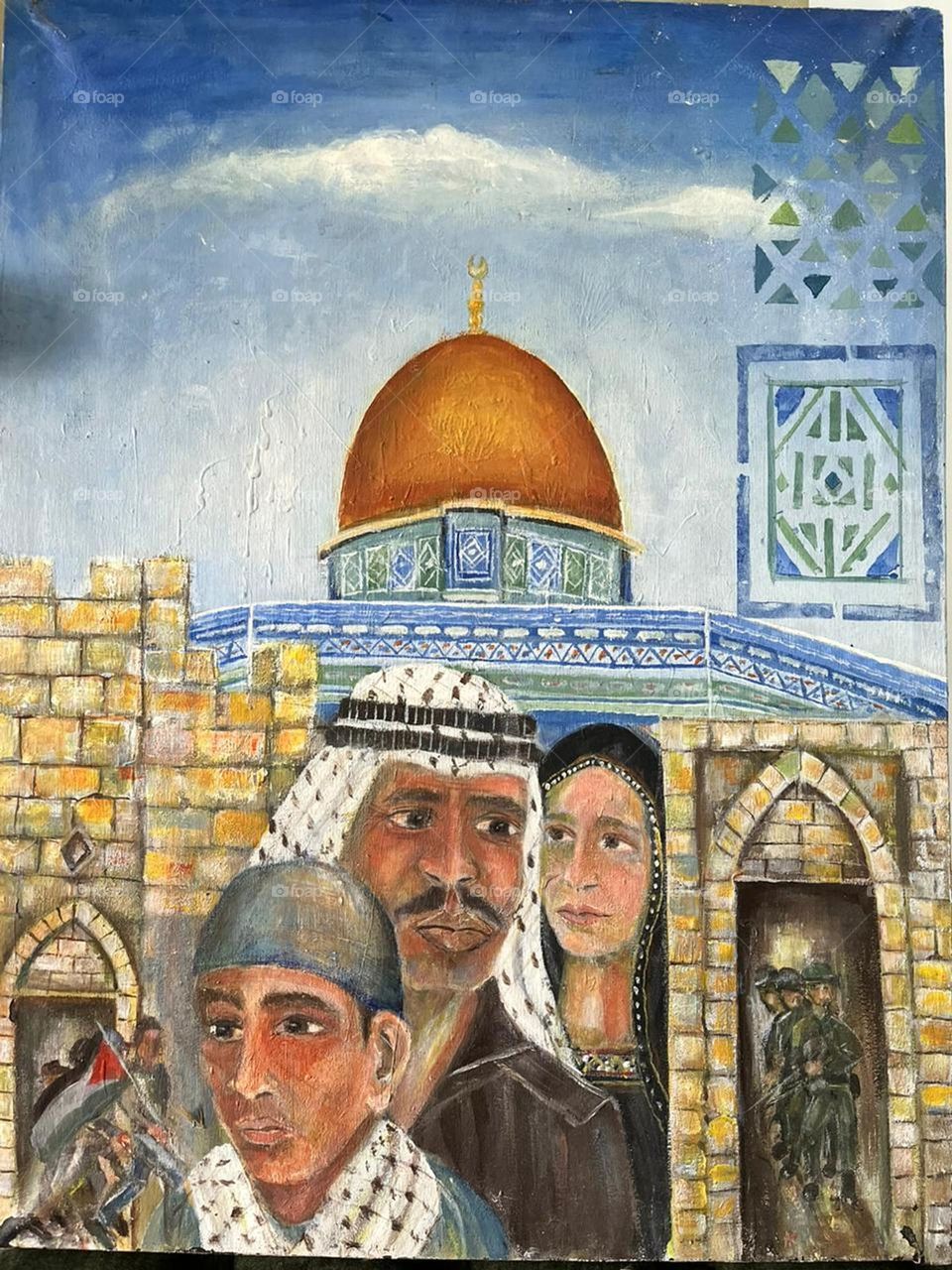 A scene from Palestine, JerusalemI hope you will support me and help me. I love you all