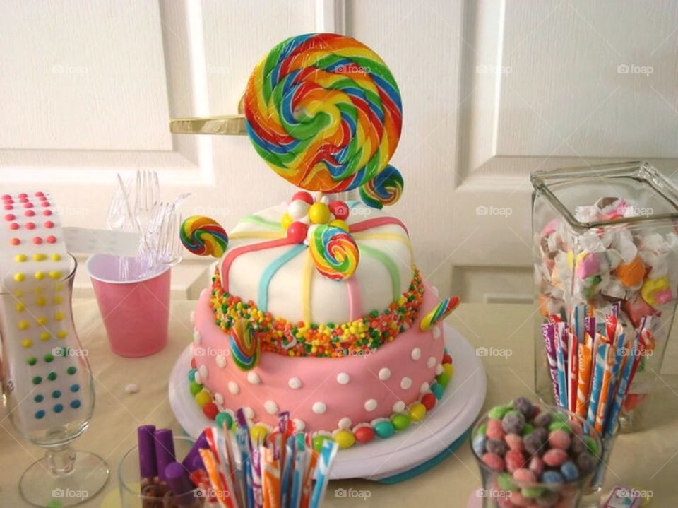 Candy themed cake!
