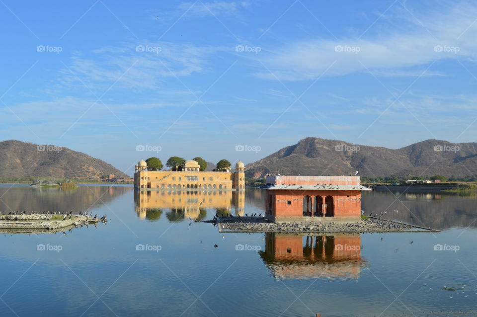 the reflection in water