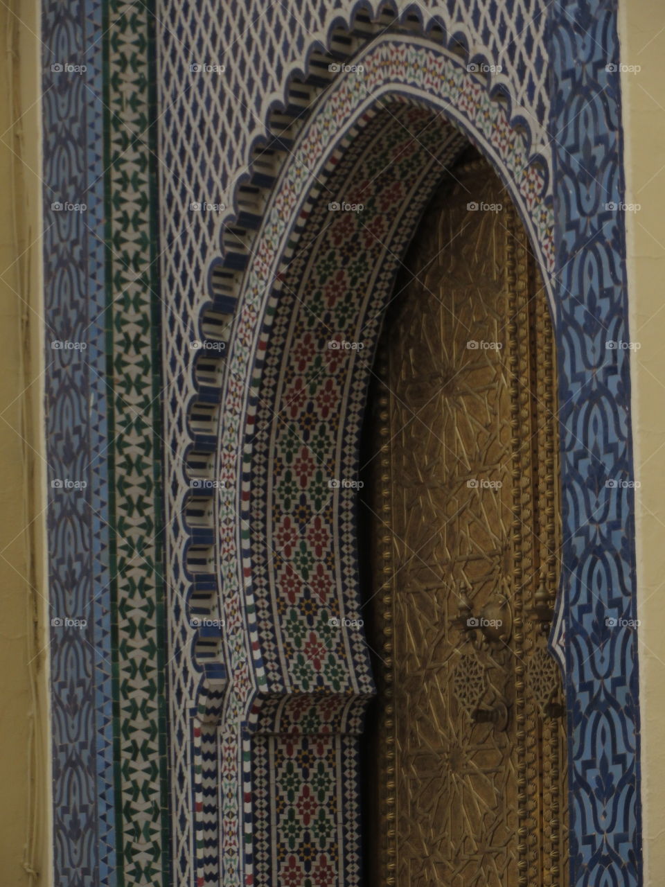Ornate doorway in Morocco 