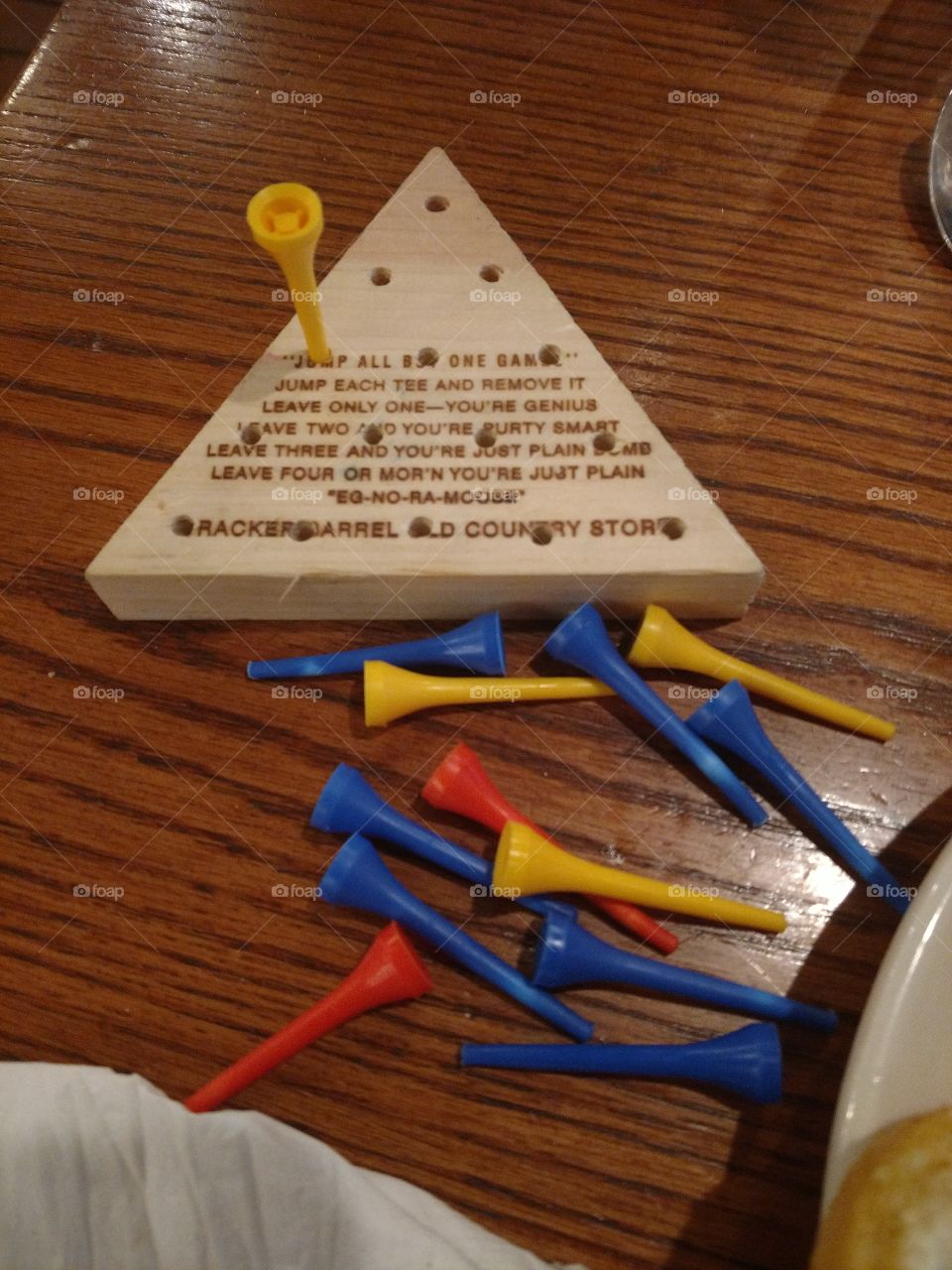 Genius! I finally did it! The Cracker Barrell game.