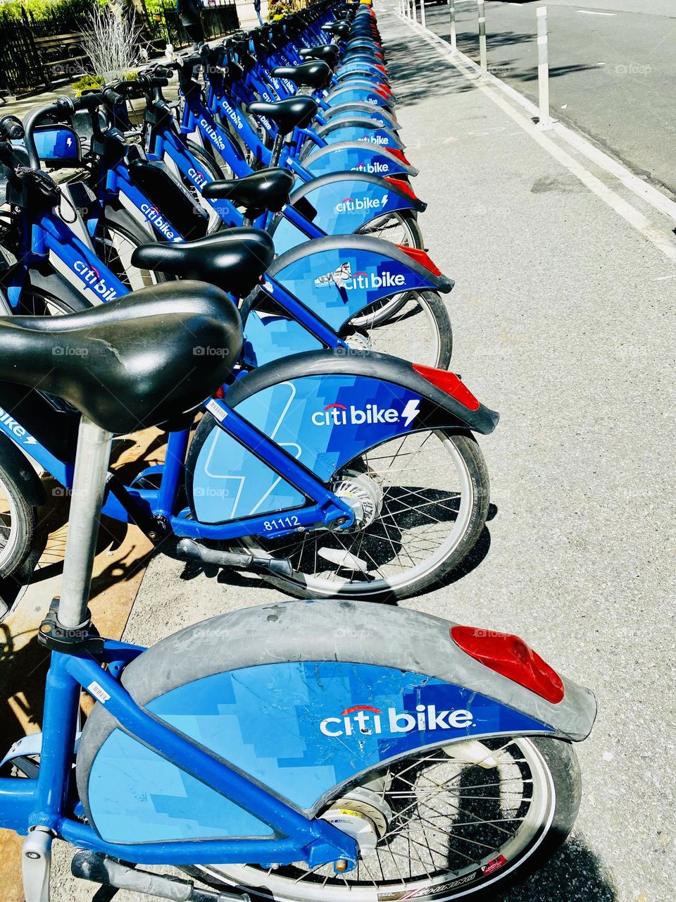 Public bicycle sharing system. Bikes are available at hundreds of bicycle stations 24/7