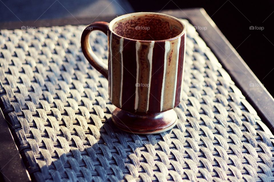 Stoneware coffee mug
