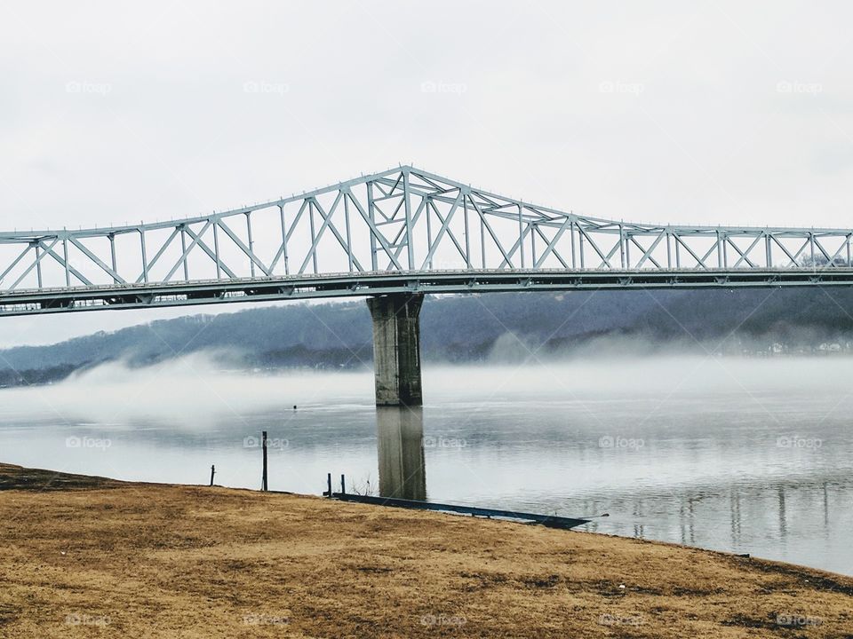 fog on the river