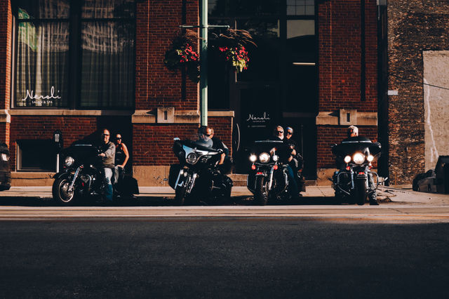 Lined up