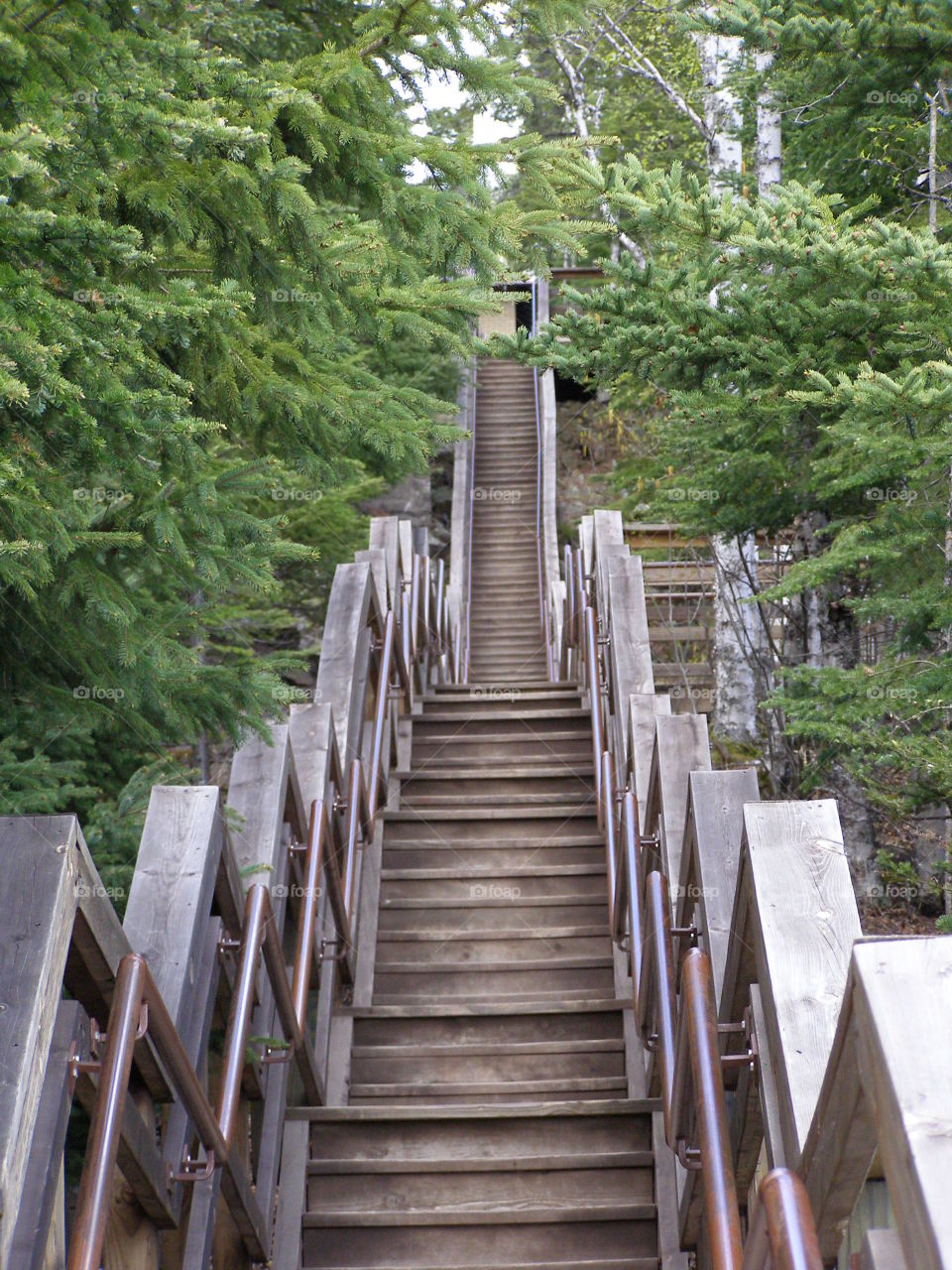 Stairs to the shore (Split Rock Lighthouse)