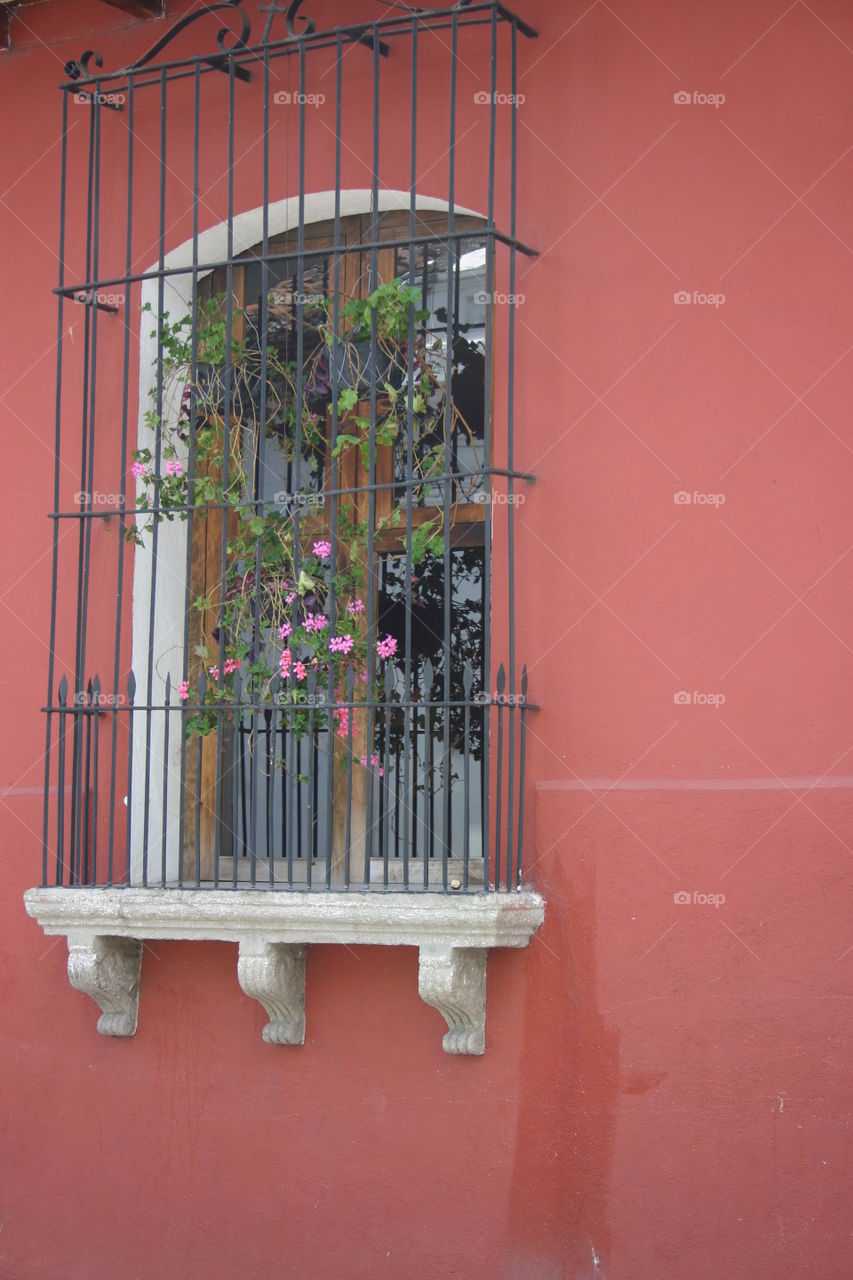 Window decoration, Antigua Guatemala