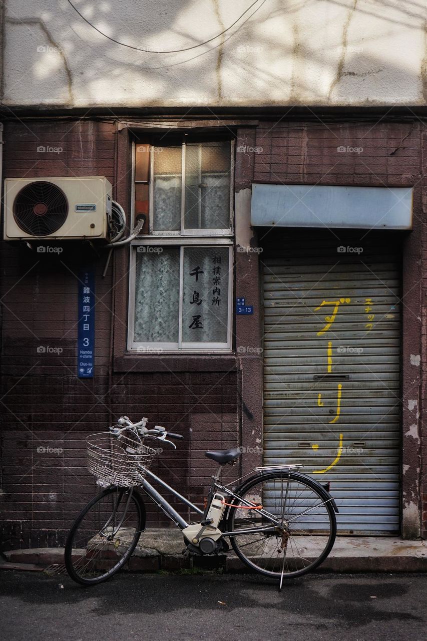 Bicycles on the streets in Japan