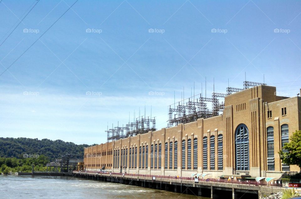 Safe Harbor Dam Power Plant. The beautiful power plant.