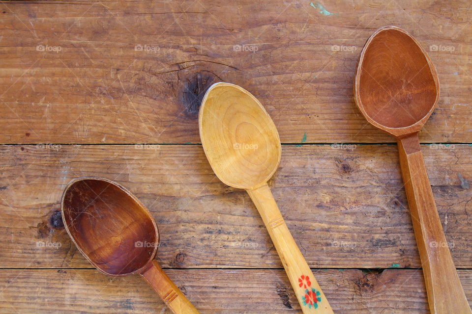 traditional wooden spoons