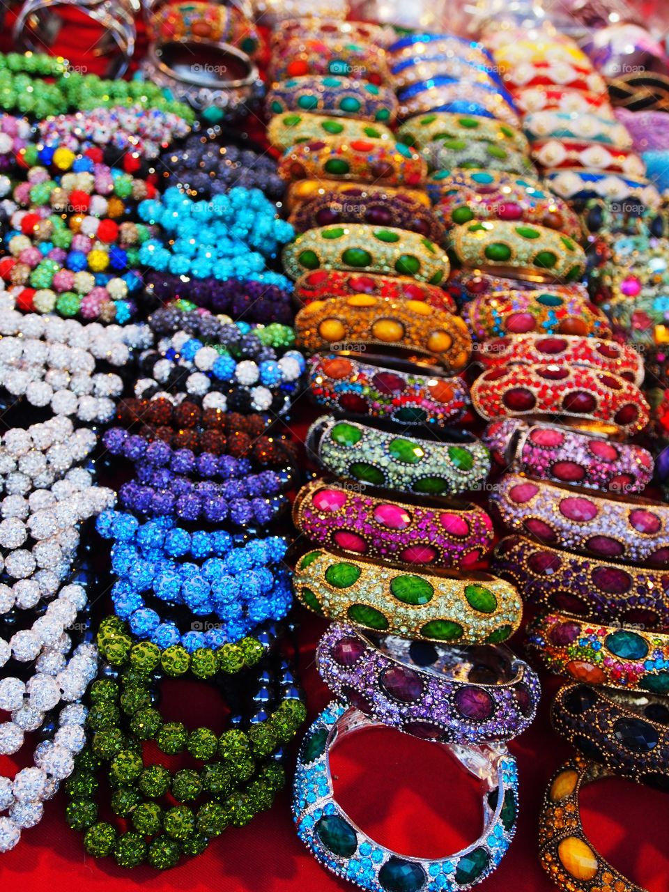 Colorful of bracelets