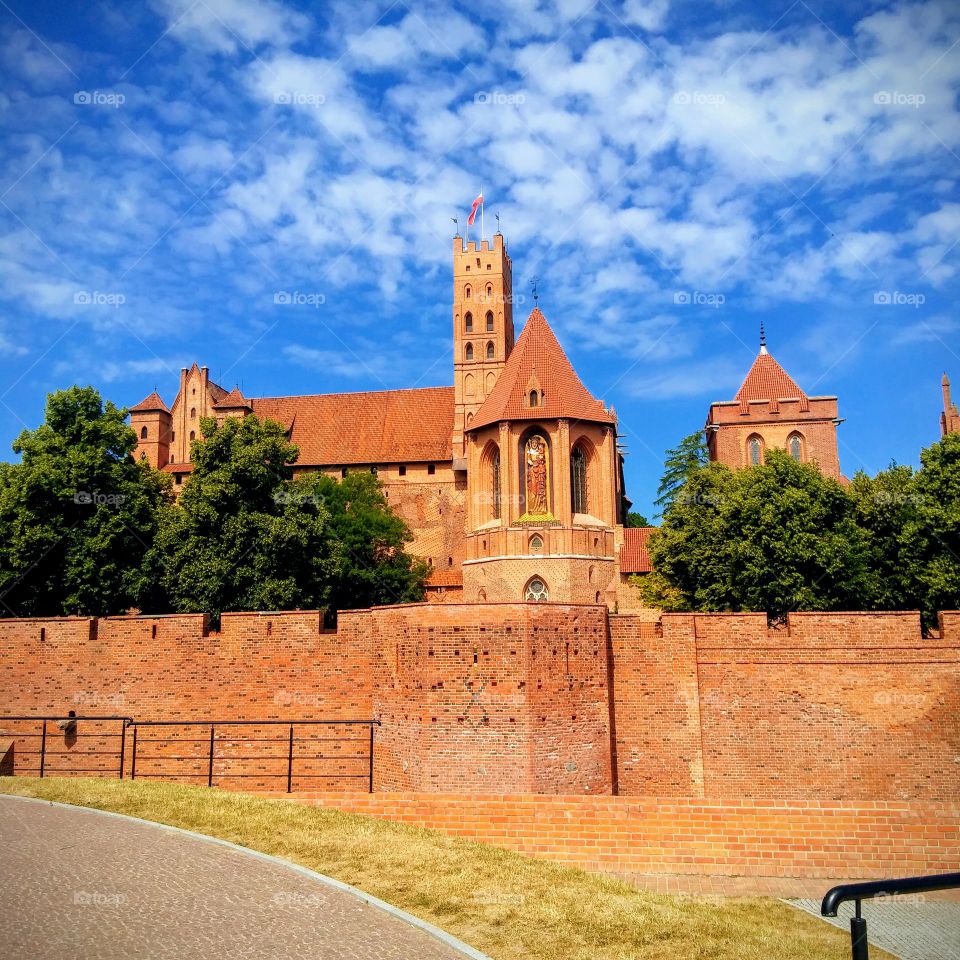Malbork, the biggest gothic castle in the world. Poland.