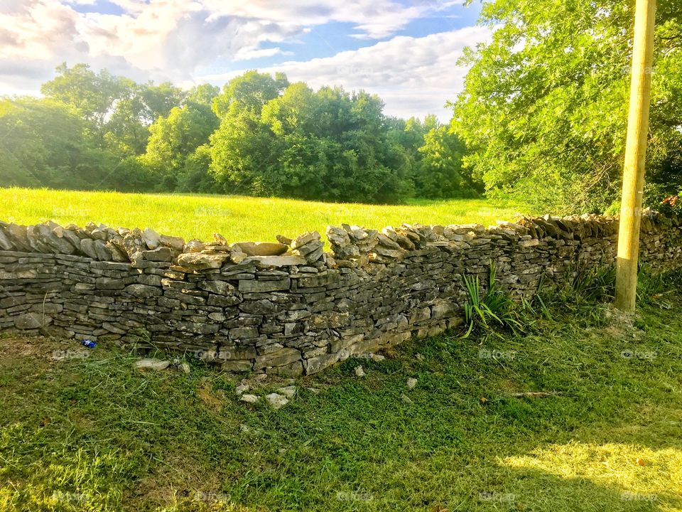 Old stone wall dating back to the 1800’s