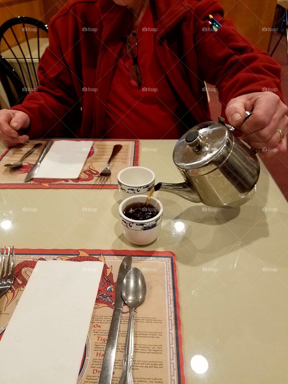 Tea time at Chinese Restaurant