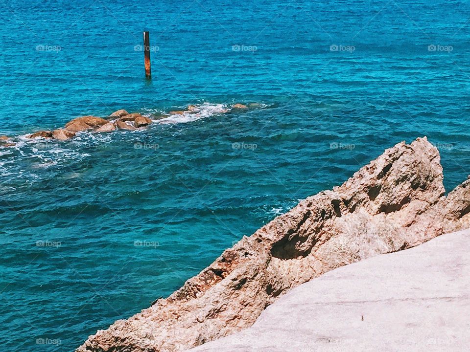 Beautiful sights of the water in Anguilla. 