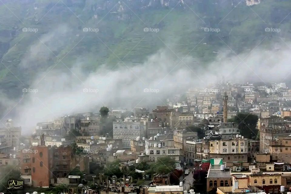 Glory be to God, the magnificent and picturesque view and the natural green trees are a view that is nothing more wonderful than it