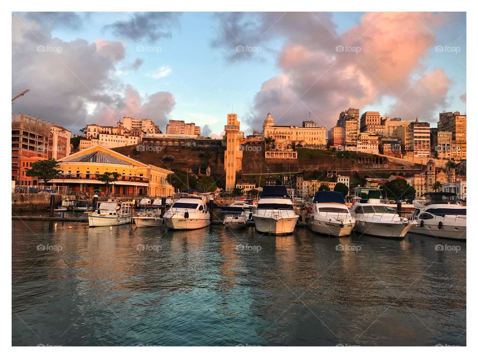 Elevador Lacerda and the Frontispiece of the Historic Center of the City of Salvador, Bahia