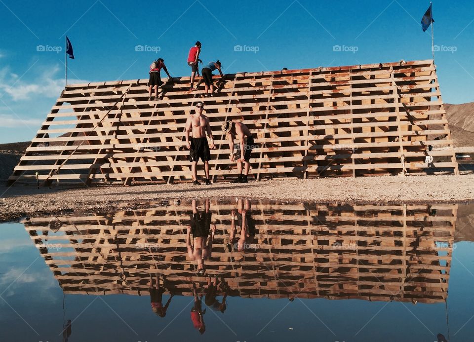 Over the wall we go.. Slip wall